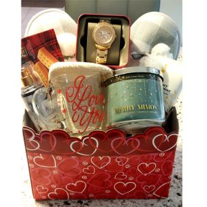Valentine Balloon Watch & Candle Gift Box