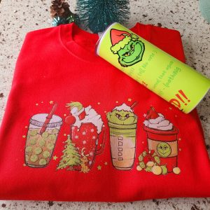 Crew Neck & Tumbler - Grinch