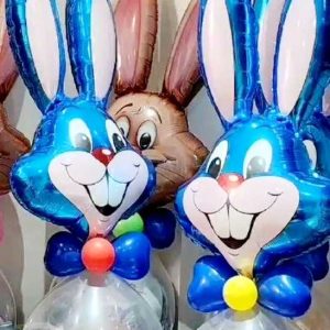 Easter Bunny Stuffed Balloon Gift
